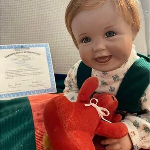 Smiling Ashton Drake Brandon Porcelain Doll.